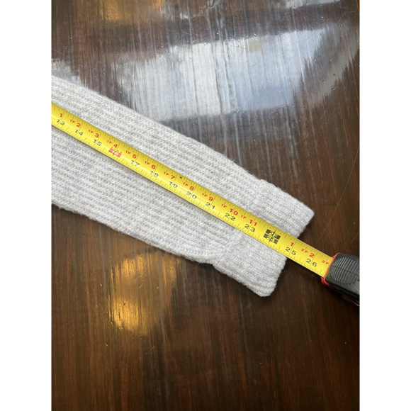 Nine West Women's Wool Blend Gray Open Cardigan Sweather Waterfall Size Large - Picture 11 of 13